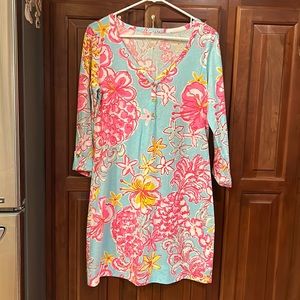 Lilly Pulitzer cotton dress, long sleeved